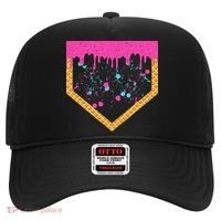 Baseball Ice Cream Dripping Baseball Home Plate Drip Hat thumb 0