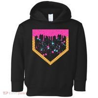 Baseball Ice Cream Dripping Baseball Home Plate Drip Toddler Hoodie thumb 0