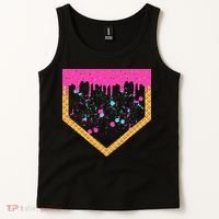 Baseball Ice Cream Dripping Baseball Home Plate Drip Tank Top thumb 2