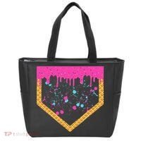 Baseball Ice Cream Dripping Baseball Home Plate Drip Tote Bag thumb 0