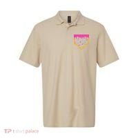 Baseball Ice Cream Dripping Baseball Home Plate Drip Polo thumb 0