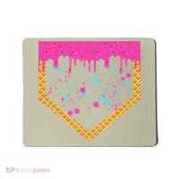 Baseball Ice Cream Dripping Baseball Home Plate Drip Mousepad thumb 0
