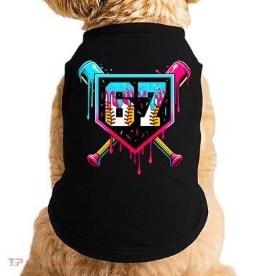 Baseball Ice Cream Drip Number 67 Player Sixty Seven Meme Doggie Tank