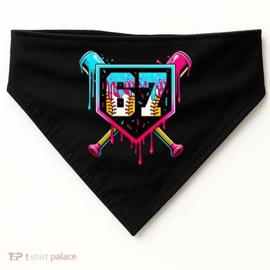 Baseball Ice Cream Drip Number 67 Player Sixty Seven Meme USA-Made Doggie Bandana