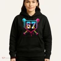 Baseball Ice Cream Drip Number 67 Player Sixty Seven Meme Hoodie thumb 5