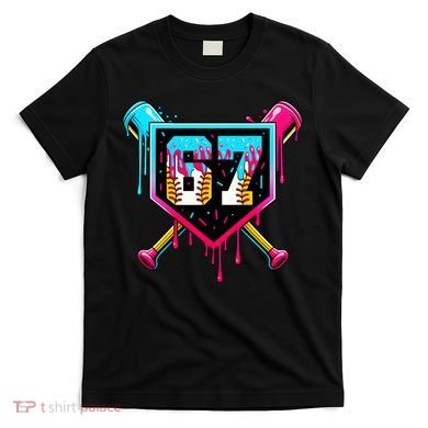 Baseball Ice Cream Drip Number 67 Player Sixty Seven Meme T-Shirt