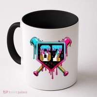 Baseball Ice Cream Drip Number 67 Player Sixty Seven Meme Coffee Mug thumb 0