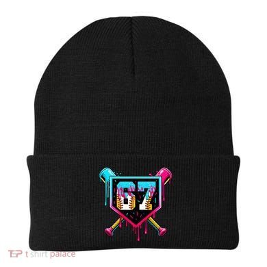 Baseball Ice Cream Drip Number 67 Player Sixty Seven Meme Beanie