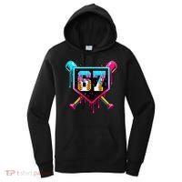 Baseball Ice Cream Drip Number 67 Player Sixty Seven Meme Women's Hoodie thumb 0