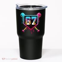 Baseball Ice Cream Drip Number 67 Player Sixty Seven Meme Tumbler thumb 0