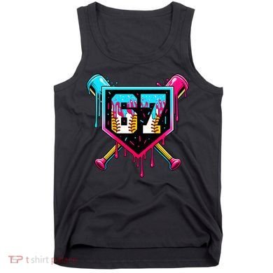 Baseball Ice Cream Drip Number 67 Player Sixty Seven Meme Tank Top
