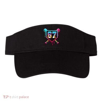Baseball Ice Cream Drip Number 67 Player Sixty Seven Meme Visor