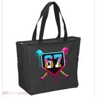 Baseball Ice Cream Drip Number 67 Player Sixty Seven Meme Tote Bag thumb 2