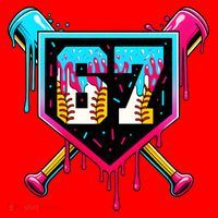 Baseball Ice Cream Drip Number 67 Player Sixty Seven Meme Santa Hat thumb 1