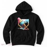 Baseball Ice Cream Dripping Home Plate Hoodie thumb 0