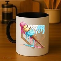 Baseball Ice Cream Dripping Home Plate Coffee Mug thumb 4