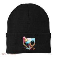 Baseball Ice Cream Dripping Home Plate Beanie thumb 0