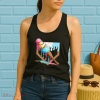Baseball Ice Cream Dripping Home Plate Women's Tank Top thumb 2