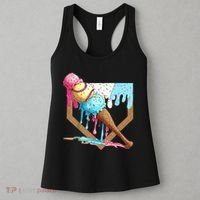 Baseball Ice Cream Dripping Home Plate Women's Tank Top thumb 3