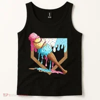 Baseball Ice Cream Dripping Home Plate Tank Top thumb 2