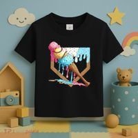 Baseball Ice Cream Dripping Home Plate Toddler T-Shirt thumb 3