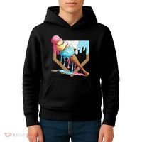 Baseball Ice Cream Dripping Home Plate Kids Hoodie thumb 4