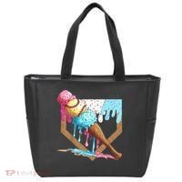 Baseball Ice Cream Dripping Home Plate Tote Bag thumb 0