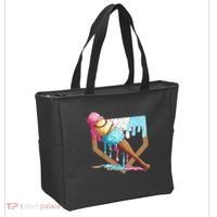 Baseball Ice Cream Dripping Home Plate Tote Bag thumb 2