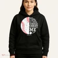 Baseball I Can Do All Thing Through Christ Who Strengthens Me Hoodie thumb 5