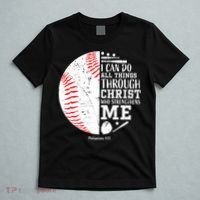 Baseball I Can Do All Thing Through Christ Who Strengthens Me T-Shirt thumb 5