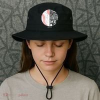 Baseball I Can Do All Thing Through Christ Who Strengthens Me Bucket Hat thumb 3