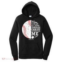 Baseball I Can Do All Thing Through Christ Who Strengthens Me Women's Hoodie thumb 0