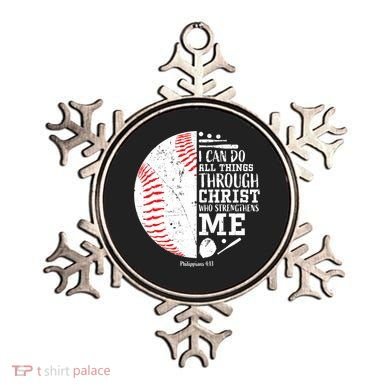 Baseball I Can Do All Thing Through Christ Who Strengthens Me Ornament