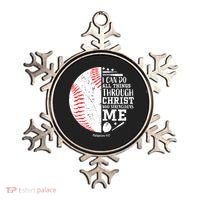 Baseball I Can Do All Thing Through Christ Who Strengthens Me Ornament thumb 0