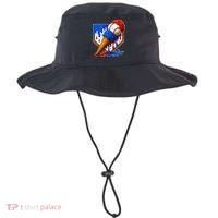 Baseball Ice Cream Drip USA 4th Of July Bucket Hat thumb 0