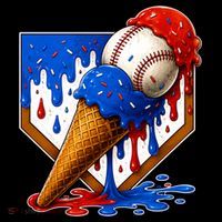Baseball Ice Cream Drip USA 4th Of July Coffee Mug thumb 5
