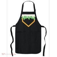 Baseball Ice Cream Dripping Baseball Home Plate Drip Apron thumb 0
