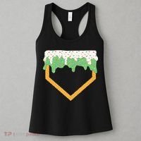 Baseball Ice Cream Dripping Baseball Home Plate Drip Women's Tank Top thumb 3