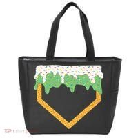 Baseball Ice Cream Dripping Baseball Home Plate Drip Tote Bag thumb 0