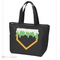 Baseball Ice Cream Dripping Baseball Home Plate Drip Tote Bag thumb 3