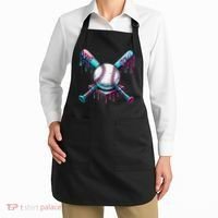Baseball Ice Cream Drip Baseball Apron thumb 2