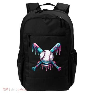 Baseball Ice Cream Drip Baseball Backpack