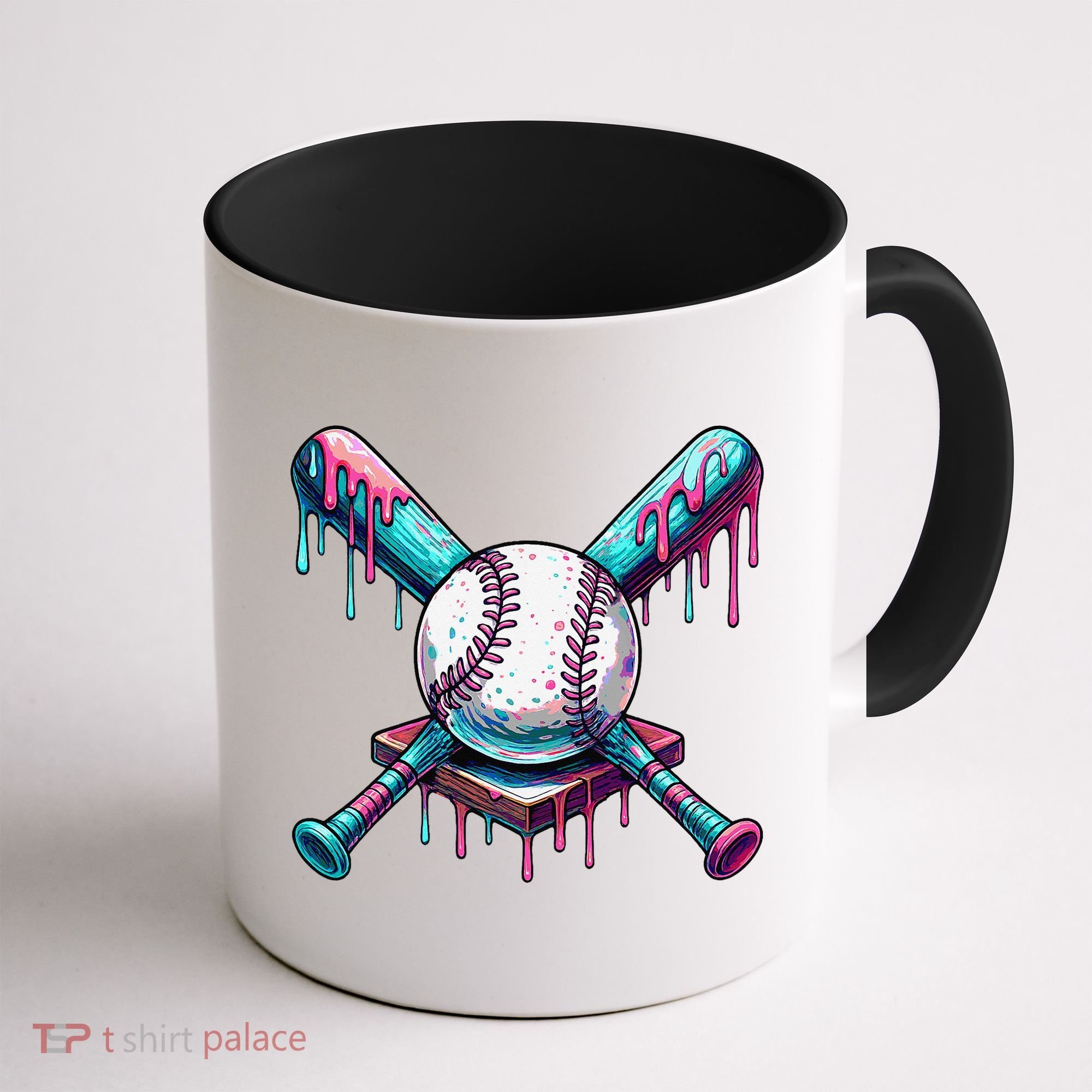 Baseball Ice Cream Drip Baseball Coffee Mug