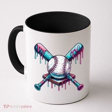Baseball Ice Cream Drip Baseball Coffee Mug