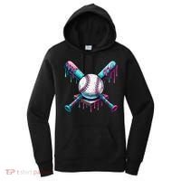 Baseball Ice Cream Drip Baseball Women's Hoodie thumb 0
