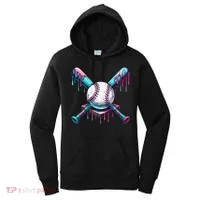 Baseball Ice Cream Drip Baseball Women's Hoodie thumb 0