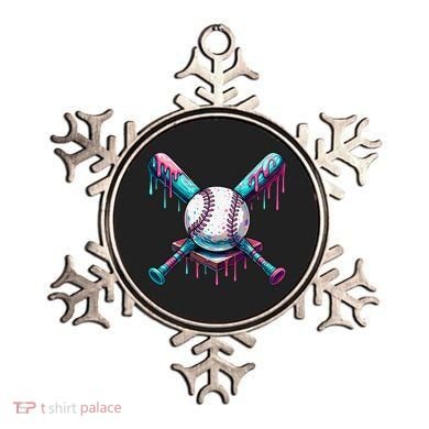 Baseball Ice Cream Drip Baseball Ornament