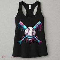 Baseball Ice Cream Drip Baseball Women's Tank Top thumb 3