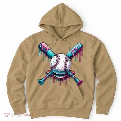 Baseball Ice Cream Drip Baseball Hoodie