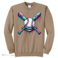 Baseball Ice Cream Drip Baseball Sweatshirt thumb 0